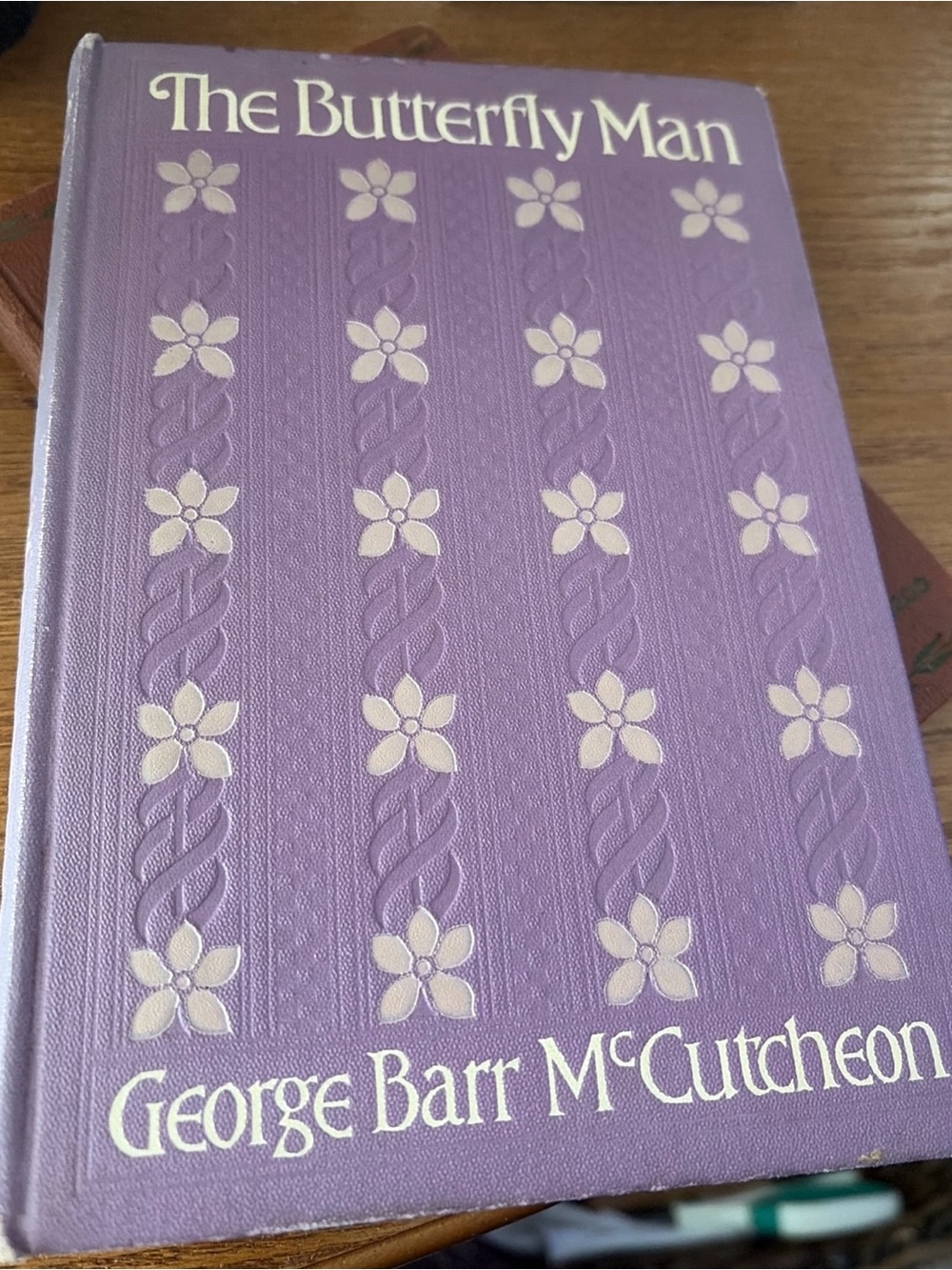 Antique 1910 1st Ed George Barr McCutcheon The Butterfly Man Hardcover in Purple